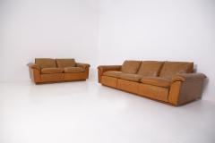 Ammannati Vitelli Ammannati Vitelli Attr Two Italian in Brown Leather Sofas - 2206234