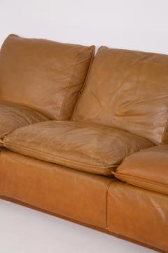 Ammannati Vitelli Ammannati Vitelli Attr Two Italian in Brown Leather Sofas - 2206236