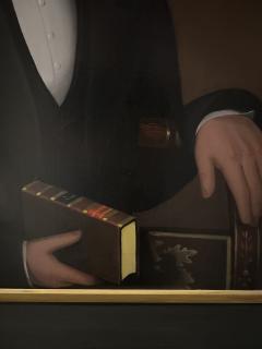 Ammi Phillips Portrait of A Gentleman holding a book of Wesley s sermons - 4087011