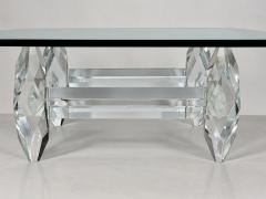 Amparo Calderon Tapia Amparo Calderon Tapia Diamante Sculptural Lucite Glass Coffee Table - 4765192
