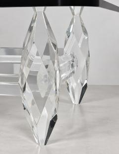 Amparo Calderon Tapia Amparo Calderon Tapia Diamante Sculptural Lucite Glass Coffee Table - 4765193