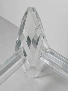 Amparo Calderon Tapia Amparo Calderon Tapia Diamante Sculptural Lucite Glass Coffee Table - 4765198