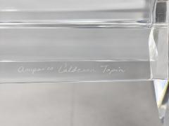 Amparo Calderon Tapia Amparo Calderon Tapia Diamante Sculptural Lucite Glass Coffee Table - 4765199