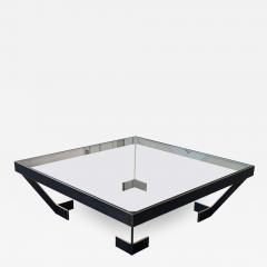 Amparo Calderon Tapia Geometric Coffee Table in Brass Glass by Amparo Calderon Tapia - 2395017