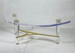 Amparo Calderon Tapia Homenaje Coffee Table in Lucite Brass by Amparo Calderon Tapia 1 100 - 3125101