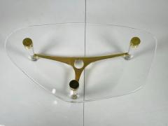 Amparo Calderon Tapia Homenaje Coffee Table in Lucite Brass by Amparo Calderon Tapia 1 100 - 3125105