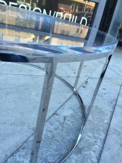 Amparo Calderon Tapia Lucite and Stainless Steel Aro Coffee Table by Amparo Calderon Tapia - 83633