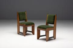 Amsterdam School Art Deco Dining Chairs Netherlands 1920s - 4298853