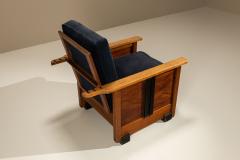 Amsterdam School Lounge Chair with Adjustable Backrest The Netherlands 1930s - 4570490