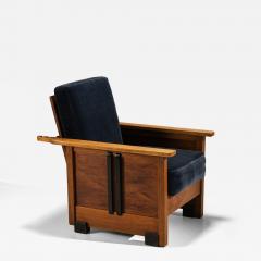 Amsterdam School Lounge Chair with Adjustable Backrest The Netherlands 1930s - 4588911