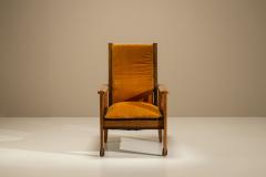 Amsterdam School Reclining Armchair in Oak The Netherlands 1930s - 4521382