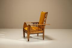 Amsterdam School Reclining Armchair in Oak The Netherlands 1930s - 4521388
