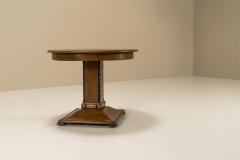 Amsterdam School Side Table In Oak The Netherlands 1930s - 3168465