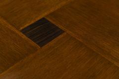 Amsterdam School Side Table In Oak With Ebony Accent The Netherlands 1930s - 3297657