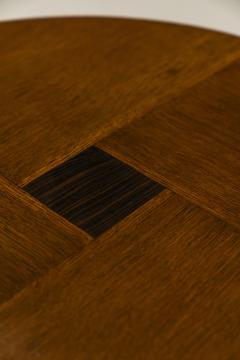 Amsterdam School Side Table In Oak With Ebony Accent The Netherlands 1930s - 3297659