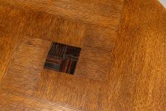 Amsterdam School Side Table in Oak with Coromandel Inlay The Netherlands 1930s - 4451047