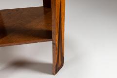 Amsterdamse School Sidetable in Oak and Coromandel The Netherlands 1930s - 4331009