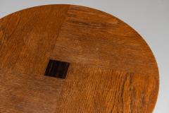 Amsterdamse School Sidetable in Oak and Coromandel The Netherlands 1930s - 4331010