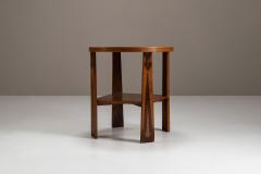Amsterdamse School Sidetable in Oak and Coromandel The Netherlands 1930s - 4331025