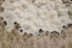 Amy Zook Moonscape Silver Agate Table on Custom Hand Chased Steel Base by Amy Zook - 769152