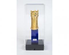 An 18K Gold and Gem Set Bust of a King by George Weil London - 3371380