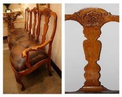 An 18th Century Dutch Queen Anne Walnut Settee - 3554896