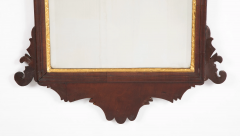 An 18th Century English Chippendale Carved Mahogany Mirror with Gilt Phoenix An 18th Century English Chippendale Carved Mahogany Mirror with Gilt Phoenix