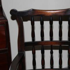 An 18th Century English Elmwood Set of Ten Side and Two Arm Spindle Back Chairs - 3236619