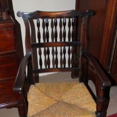 An 18th Century English Elmwood Set of Ten Side and Two Arm Spindle Back Chairs - 3236628