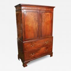 An 18th Century English Mahogany Linen Press - 3789497