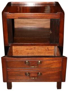 An 18th Century English Mahogany Roll Door Cabinet - 3656977