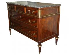 An 18th Century French Louis XVI Brass Mounted Mahogany Commode - 3501103