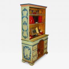 An 18th Century Italian Polychrome Bureau with Bookshelf - 3518649