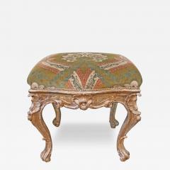 An 18th Century Italian Silver Giltwood Tabouret - 3561028