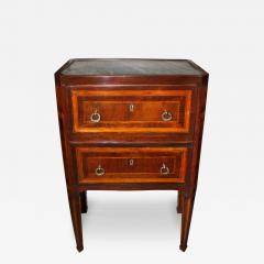 An 18th Century Italian Walnut and Satinwood Parquetry Bedside Commodino - 3527762