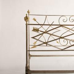 An 18th Century Italian unique king size scroll iron bed - 1681086