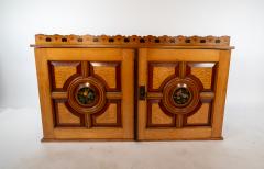 An Aesthetic Movement Ash Fiddle Back Wall Cabinet - 4192582
