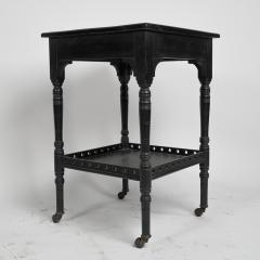 An Aesthetic Movement Ebonized Walnut Two tier Side Table - 4192600
