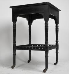 An Aesthetic Movement Ebonized Walnut Two tier Side Table - 4192603