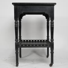An Aesthetic Movement Ebonized Walnut Two tier Side Table - 4192604