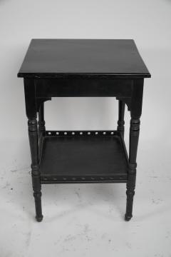 An Aesthetic Movement Ebonized Walnut Two tier Side Table - 4192606