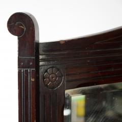 An Aesthetic Movement Mahogany Corner Cabinet with Incised Floral Decoration - 4192628