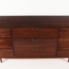 An American of Martinsville mid century modern walnut dresser circa 1960  - 3068624