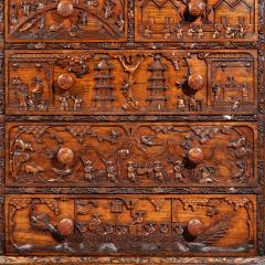An Anglo Chinese padouk campaign chest of drawers 1868 - 3297944