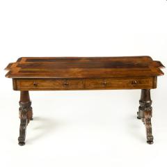 An Anglo Indian rosewood end support library table - 3004838