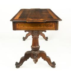 An Anglo Indian rosewood end support library table - 3004844