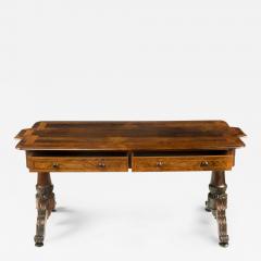 An Anglo Indian rosewood end support library table - 3005505