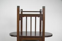 An Anglo Japanese style Mahogany side cabinet of slender form with brass sabots  - 4192682