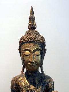 An Antique Gilt Wood Buddha Statue - 865596