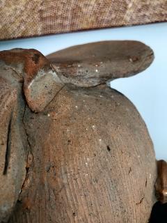 An Antique Japanese Terracotta Haniwa Figure Head - 845612